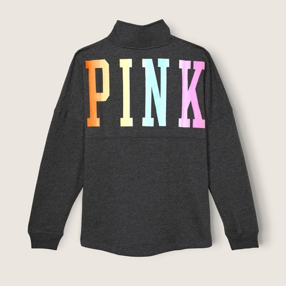 VS PINK NWT rainbow 🌈 halfzip - Picture 1 of 3
